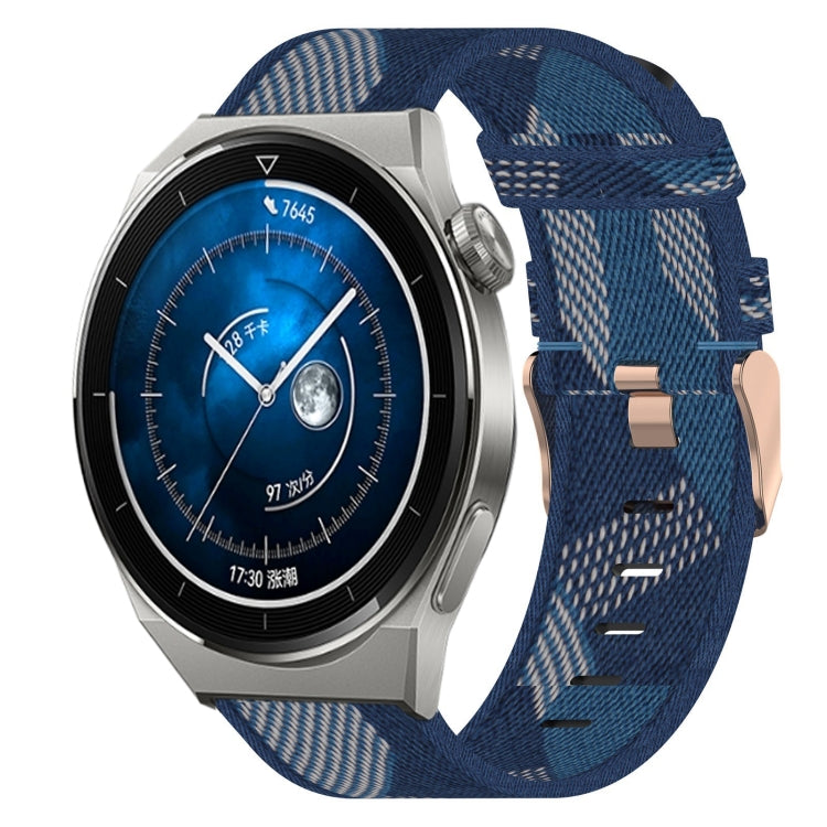 Cinturino per orologio in nylon intrecciato da 22 mm, For Huawei Watch GT3 Pro 46mm, For Huawei Watch GT3 46mm, For Huawei Watch GT Runner
