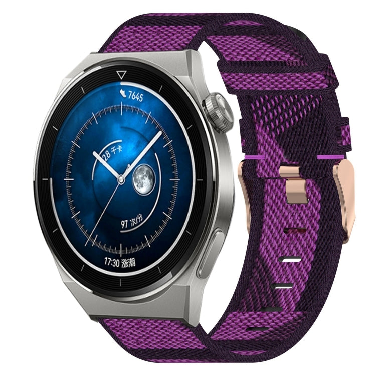 Cinturino per orologio in nylon intrecciato da 22 mm, For Huawei Watch GT3 Pro 46mm, For Huawei Watch GT3 46mm, For Huawei Watch GT Runner
