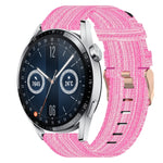 Cinturino per orologio in nylon intrecciato da 22 mm, For Huawei Watch GT3 Pro 46mm, For Huawei Watch GT3 46mm, For Huawei Watch GT Runner