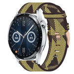 Cinturino per orologio in nylon intrecciato da 22 mm, For Huawei Watch GT3 Pro 46mm, For Huawei Watch GT3 46mm, For Huawei Watch GT Runner