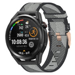 Cinturino per orologio in nylon intrecciato da 22 mm, For Huawei Watch GT3 Pro 46mm, For Huawei Watch GT3 46mm, For Huawei Watch GT Runner