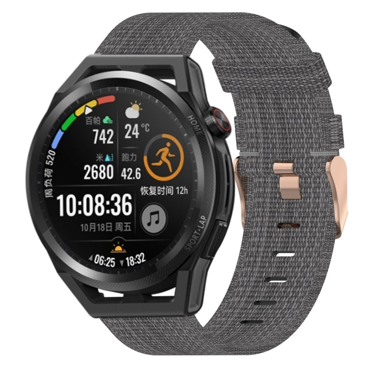 Cinturino per orologio in nylon intrecciato da 22 mm, For Huawei Watch GT3 Pro 46mm, For Huawei Watch GT3 46mm, For Huawei Watch GT Runner
