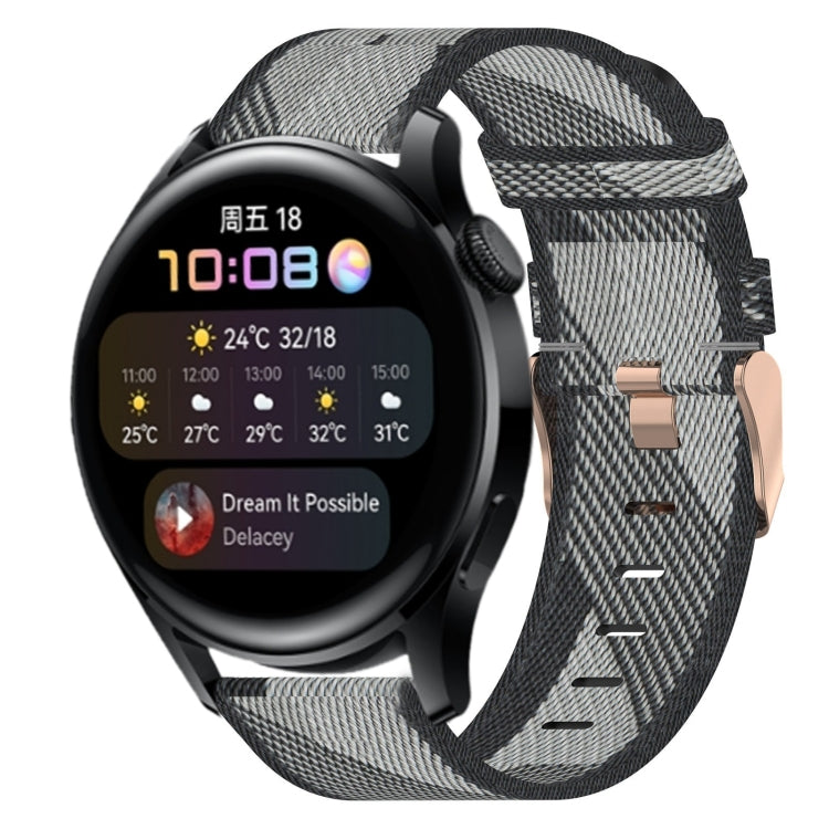 Cinturino per orologio in nylon intrecciato da 22 mm, For Huawei Watch 3, For Huawei Watch 3 Pro, For Huawei GT2 Pro
