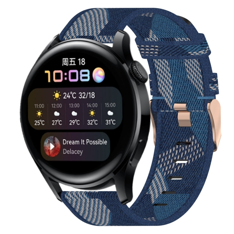 Cinturino per orologio in nylon intrecciato da 22 mm, For Huawei Watch 3, For Huawei Watch 3 Pro, For Huawei GT2 Pro
