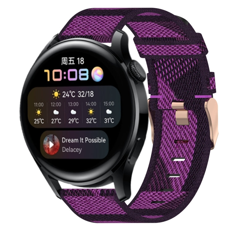 Cinturino per orologio in nylon intrecciato da 22 mm, For Huawei Watch 3, For Huawei Watch 3 Pro, For Huawei GT2 Pro