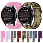Cinturino per orologio in nylon intrecciato da 22 mm, For Huawei Watch 3, For Huawei Watch 3 Pro, For Huawei GT2 Pro