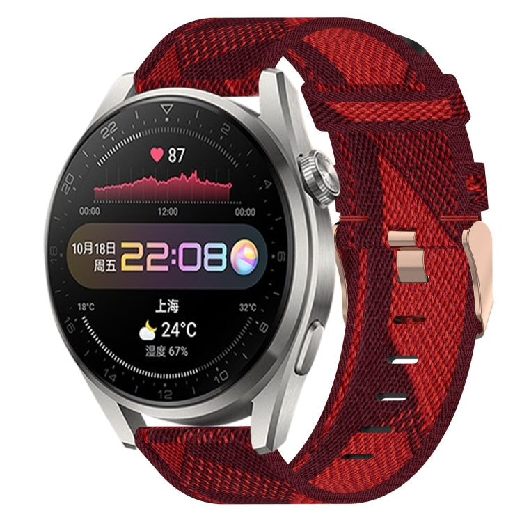 Cinturino per orologio in nylon intrecciato da 22 mm, For Huawei Watch 3, For Huawei Watch 3 Pro, For Huawei GT2 Pro