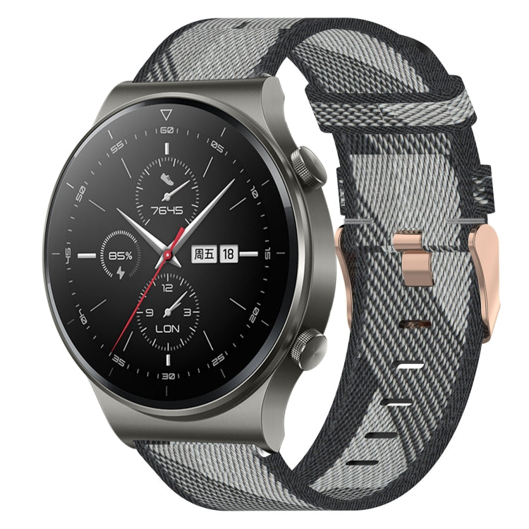 Cinturino per orologio in nylon intrecciato da 22 mm, For Huawei Watch 3, For Huawei Watch 3 Pro, For Huawei GT2 Pro