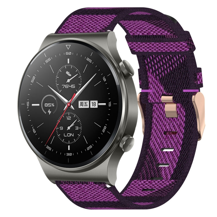 Cinturino per orologio in nylon intrecciato da 22 mm, For Huawei Watch 3, For Huawei Watch 3 Pro, For Huawei GT2 Pro