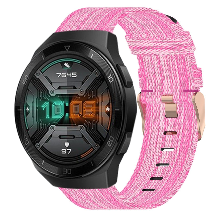 Cinturino per orologio in nylon intrecciato da 22 mm, For Huawei Watch GT 2E, For Huawei GT2 46mm, For Honor Watch GS 3