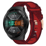 Cinturino per orologio in nylon intrecciato da 22 mm, For Huawei Watch GT 2E, For Huawei GT2 46mm, For Honor Watch GS 3