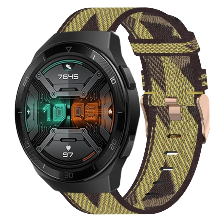 Cinturino per orologio in nylon intrecciato da 22 mm, For Huawei Watch GT 2E, For Huawei GT2 46mm, For Honor Watch GS 3