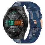 Cinturino per orologio in nylon intrecciato da 22 mm, For Huawei Watch GT 2E, For Huawei GT2 46mm, For Honor Watch GS 3
