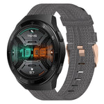 Cinturino per orologio in nylon intrecciato da 22 mm, For Huawei Watch GT 2E, For Huawei GT2 46mm, For Honor Watch GS 3