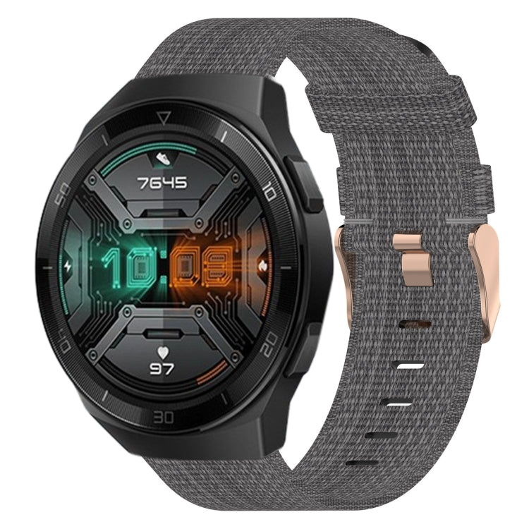 Cinturino per orologio in nylon intrecciato da 22 mm, For Huawei Watch GT 2E, For Huawei GT2 46mm, For Honor Watch GS 3