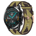 Cinturino per orologio in nylon intrecciato da 22 mm, For Huawei Watch GT 2E, For Huawei GT2 46mm, For Honor Watch GS 3