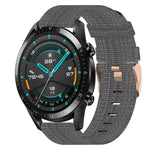 Cinturino per orologio in nylon intrecciato da 22 mm, For Huawei Watch GT 2E, For Huawei GT2 46mm, For Honor Watch GS 3