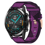 Cinturino per orologio in nylon intrecciato da 22 mm, For Huawei Watch GT 2E, For Huawei GT2 46mm, For Honor Watch GS 3