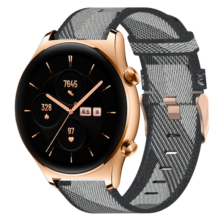 Cinturino per orologio in nylon intrecciato da 22 mm, For Huawei Watch GT 2E, For Huawei GT2 46mm, For Honor Watch GS 3