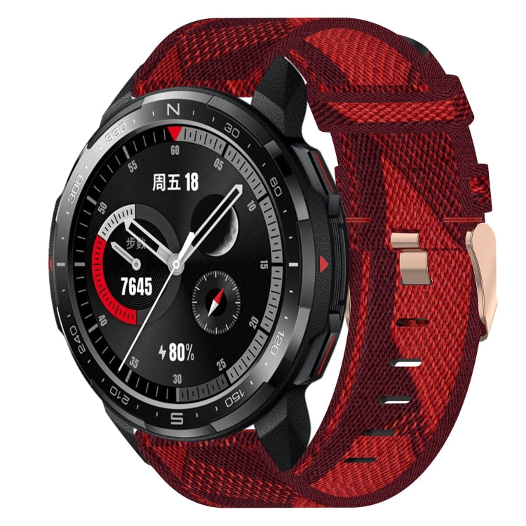 Cinturino per orologio in nylon intrecciato da 22 mm, For Honor Watch GS Pro, For Honor MagicWatch 2 46mm, For Honor Watch Dream