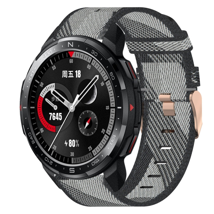 Cinturino per orologio in nylon intrecciato da 22 mm, For Honor Watch GS Pro, For Honor MagicWatch 2 46mm, For Honor Watch Dream