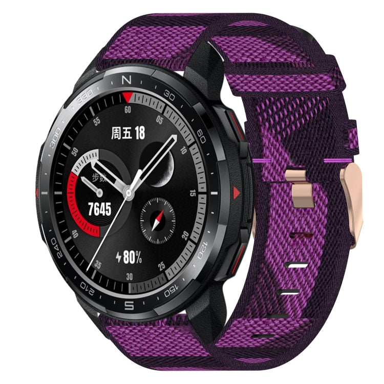 Cinturino per orologio in nylon intrecciato da 22 mm, For Honor Watch GS Pro, For Honor MagicWatch 2 46mm, For Honor Watch Dream