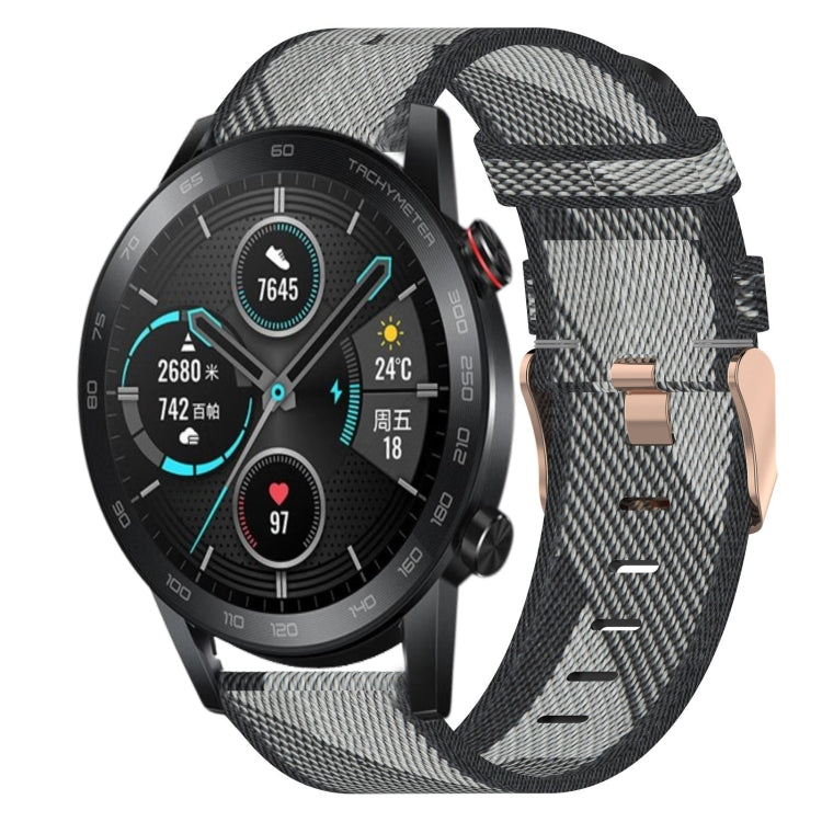 Cinturino per orologio in nylon intrecciato da 22 mm, For Honor Watch GS Pro, For Honor MagicWatch 2 46mm, For Honor Watch Dream