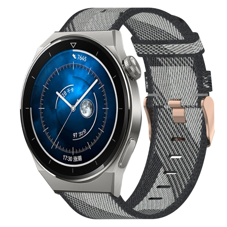Cinturino per orologio in nylon intrecciato da 20 mm, For Huawei Watch GT3 Pro 43mm, For Huawei Watch GT3 42mm, For Huawei Watch GT2 42mm