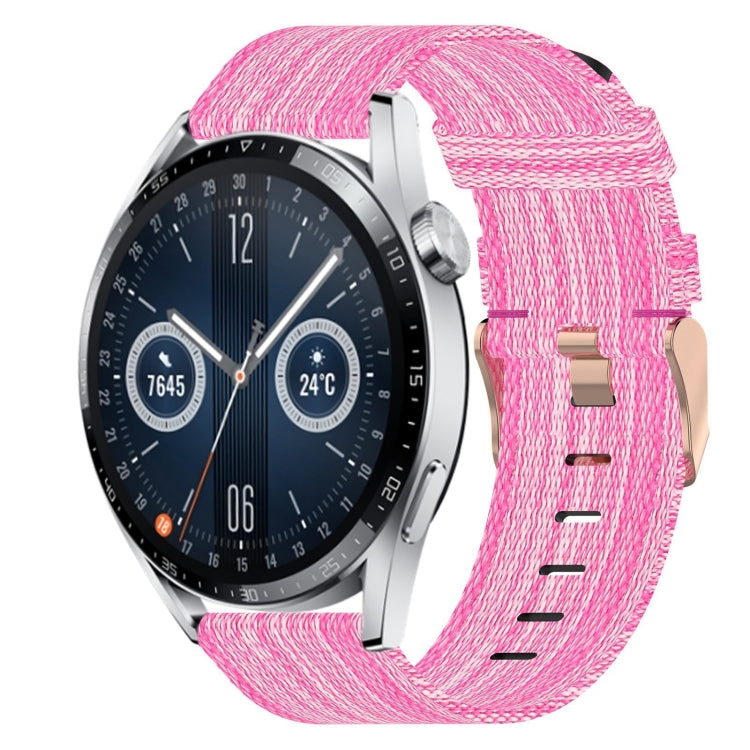 Cinturino per orologio in nylon intrecciato da 20 mm, For Huawei Watch GT3 Pro 43mm, For Huawei Watch GT3 42mm, For Huawei Watch GT2 42mm
