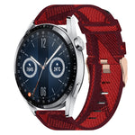 Cinturino per orologio in nylon intrecciato da 20 mm, For Huawei Watch GT3 Pro 43mm, For Huawei Watch GT3 42mm, For Huawei Watch GT2 42mm