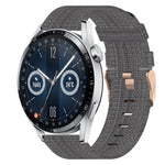 Cinturino per orologio in nylon intrecciato da 20 mm, For Huawei Watch GT3 Pro 43mm, For Huawei Watch GT3 42mm, For Huawei Watch GT2 42mm