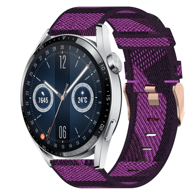 Cinturino per orologio in nylon intrecciato da 20 mm, For Huawei Watch GT3 Pro 43mm, For Huawei Watch GT3 42mm, For Huawei Watch GT2 42mm