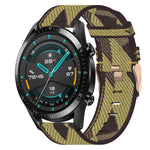 Cinturino per orologio in nylon intrecciato da 20 mm, For Huawei Watch GT3 Pro 43mm, For Huawei Watch GT3 42mm, For Huawei Watch GT2 42mm