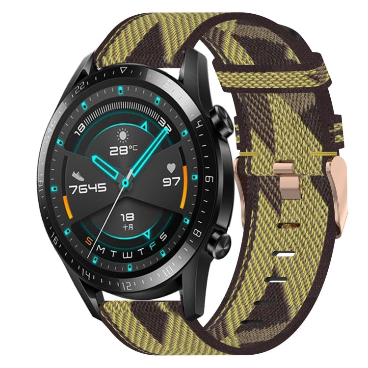Cinturino per orologio in nylon intrecciato da 20 mm, For Huawei Watch GT3 Pro 43mm, For Huawei Watch GT3 42mm, For Huawei Watch GT2 42mm