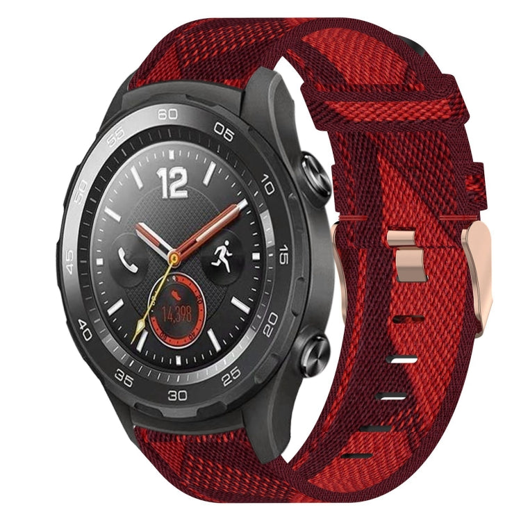 Cinturino per orologio in nylon intrecciato da 20 mm, For Huawei Watch 2, For Honor Watch ES, For Honor MagicWatch2 42mm