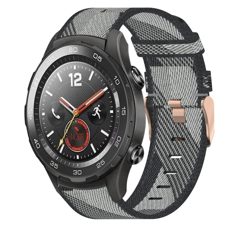Cinturino per orologio in nylon intrecciato da 20 mm, For Huawei Watch 2, For Honor Watch ES, For Honor MagicWatch2 42mm