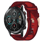 Cinturino per orologio in nylon intrecciato da 20 mm, For Huawei Watch 2, For Honor Watch ES, For Honor MagicWatch2 42mm