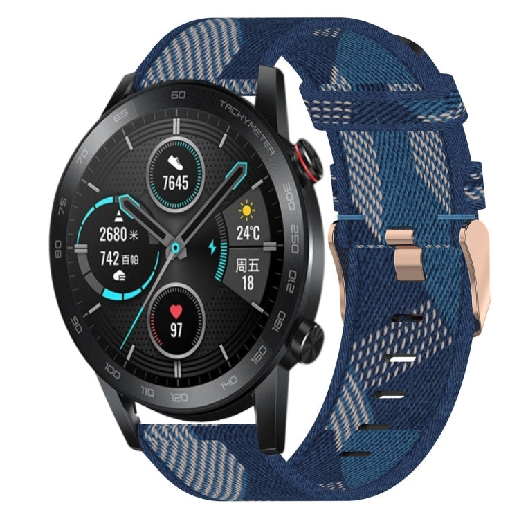 Cinturino per orologio in nylon intrecciato da 20 mm, For Huawei Watch 2, For Honor Watch ES, For Honor MagicWatch2 42mm