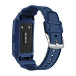Per Huawei Band 6/7 / Honor Band 6 Cinturino elastico regolabile in TPU integrato JSM, Pink, Black, Army Green, Translucent, Light Grey, Dark Blue