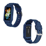 Per Huawei Band 6/7 / Honor Band 6 Cinturino elastico regolabile in TPU integrato JSM, Pink, Black, Army Green, Translucent, Light Grey, Dark Blue
