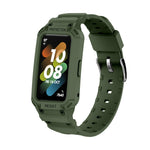 Per Huawei Band 6/7 / Honor Band 6 Cinturino elastico regolabile in TPU integrato JSM, Pink, Black, Army Green, Translucent, Light Grey, Dark Blue