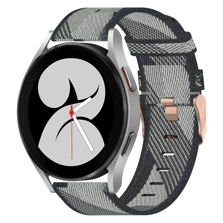 Cinturino per orologio in nylon intrecciato da 20 mm, For Samsung Galaxy Watch 4 40mm, For Samsung Galaxy Watch 4 44mm, For Samsung  Galaxy Watch 4 Classic 42mm