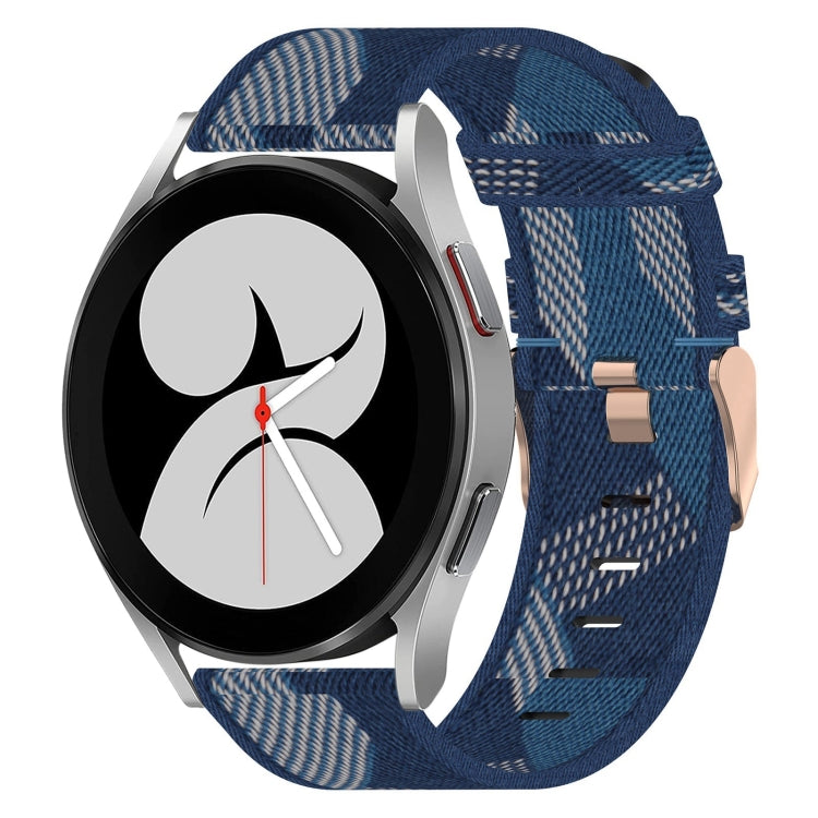 Cinturino per orologio in nylon intrecciato da 20 mm, For Samsung Galaxy Watch 4 40mm, For Samsung Galaxy Watch 4 44mm, For Samsung  Galaxy Watch 4 Classic 42mm
