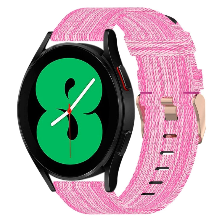 Cinturino per orologio in nylon intrecciato da 20 mm, For Samsung Galaxy Watch 4 40mm, For Samsung Galaxy Watch 4 44mm, For Samsung  Galaxy Watch 4 Classic 42mm