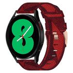 Cinturino per orologio in nylon intrecciato da 20 mm, For Samsung Galaxy Watch 4 40mm, For Samsung Galaxy Watch 4 44mm, For Samsung  Galaxy Watch 4 Classic 42mm