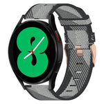 Cinturino per orologio in nylon intrecciato da 20 mm, For Samsung Galaxy Watch 4 40mm, For Samsung Galaxy Watch 4 44mm, For Samsung  Galaxy Watch 4 Classic 42mm