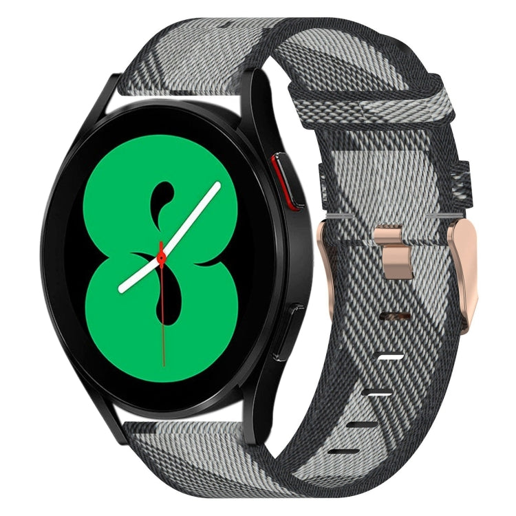 Cinturino per orologio in nylon intrecciato da 20 mm, For Samsung Galaxy Watch 4 40mm, For Samsung Galaxy Watch 4 44mm, For Samsung  Galaxy Watch 4 Classic 42mm