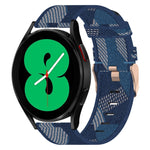 Cinturino per orologio in nylon intrecciato da 20 mm, For Samsung Galaxy Watch 4 40mm, For Samsung Galaxy Watch 4 44mm, For Samsung  Galaxy Watch 4 Classic 42mm