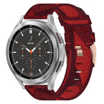 Cinturino per orologio in nylon intrecciato da 20 mm, For Samsung  Galaxy Watch 4 Classic 46mm, For Samsung Galaxy Watch 3 41mm, For Samsung Galaxy Watch Active 2 40mm