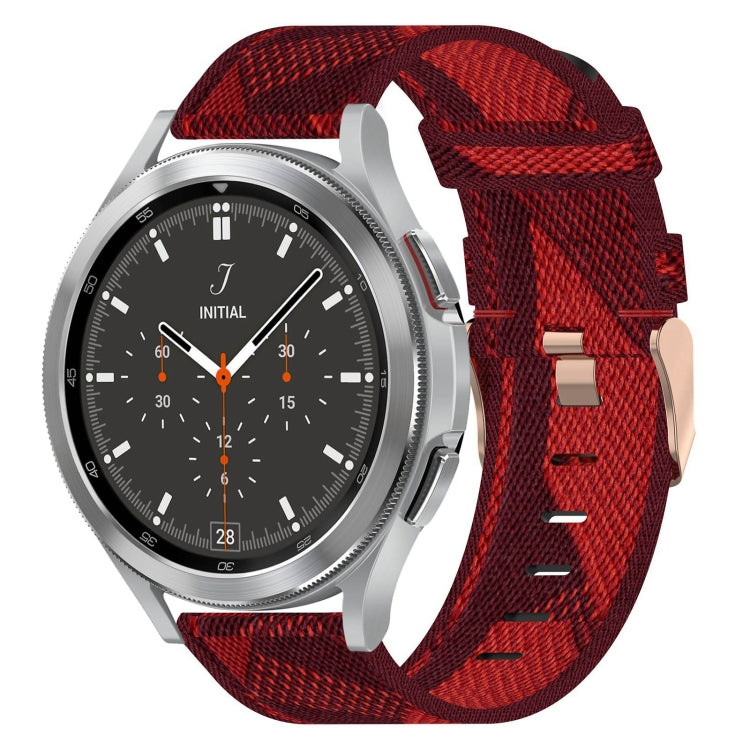 Cinturino per orologio in nylon intrecciato da 20 mm, For Samsung  Galaxy Watch 4 Classic 46mm, For Samsung Galaxy Watch 3 41mm, For Samsung Galaxy Watch Active 2 40mm